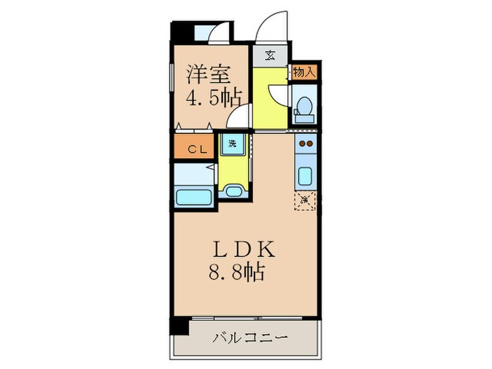 プレジオ江坂の物件間取画像