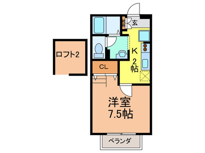 アディック東花園の物件間取画像