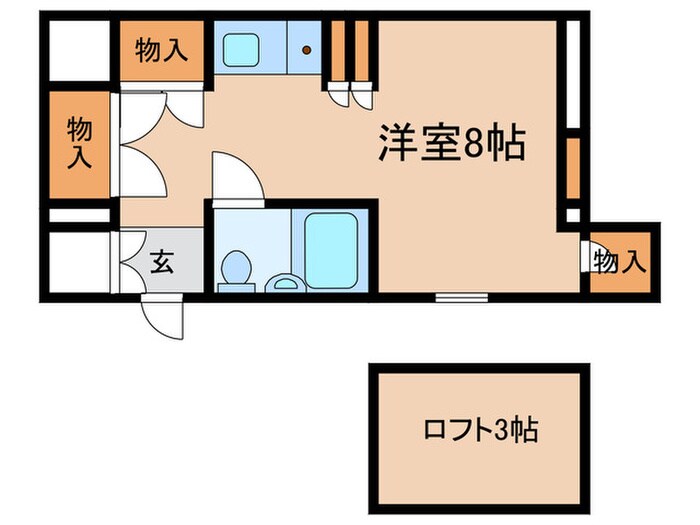 キュ－ブ南塚口Ⅲの物件間取画像