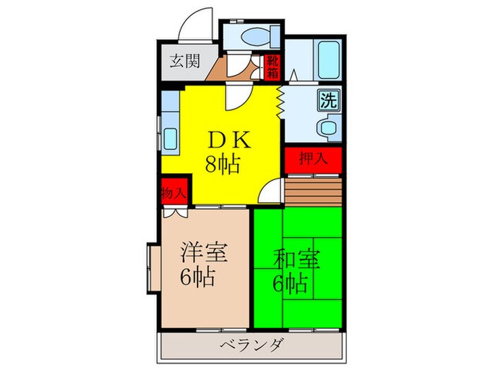 メ－ルメゾン渋谷の物件間取画像