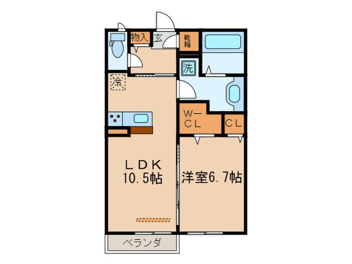 シャーロット壱番館の物件間取画像