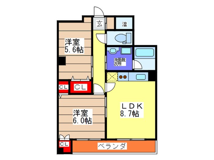 ヒュ－マニ－の物件間取画像