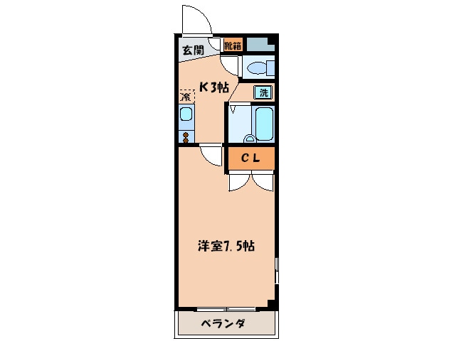 アンプルール　フェール　勧修の物件間取画像