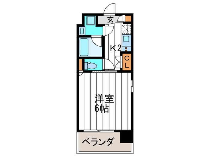 Primavera Nishi Shinsaibashiの物件間取画像