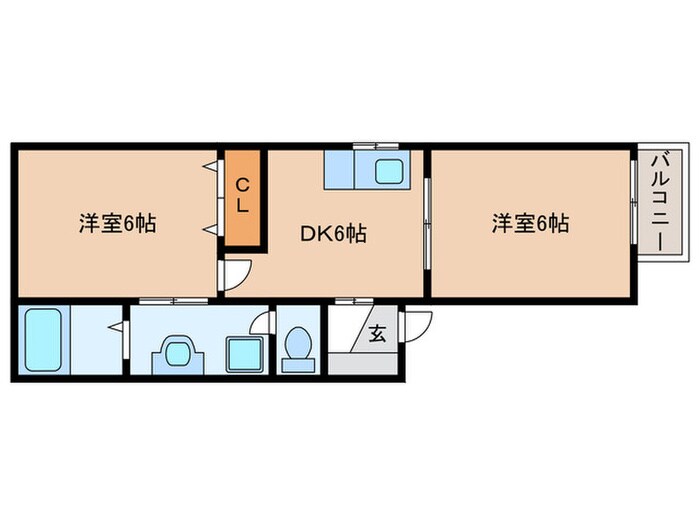 下村ハイツの物件間取画像