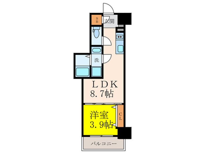 クローバー・グランツ都島の物件間取画像