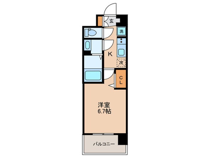 ソルテラス京都JUJO華(404)の物件間取画像