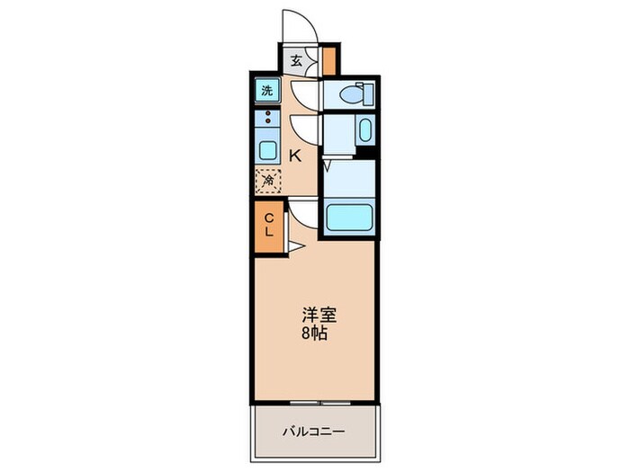 ソルテラス京都JUJO華(407)の物件間取画像