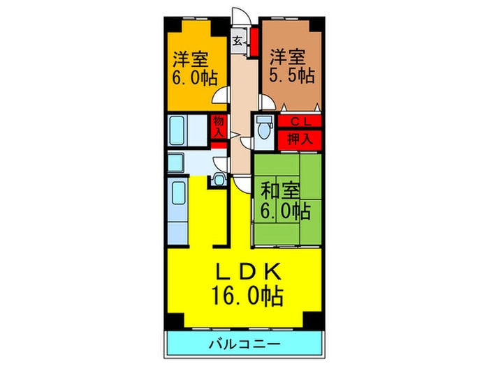 PHOENIX COURT交野Ⅰ北棟の物件間取画像