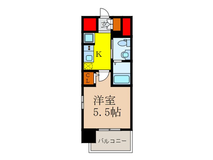 エスリ－ド新大阪SOUTH(307)の物件間取画像