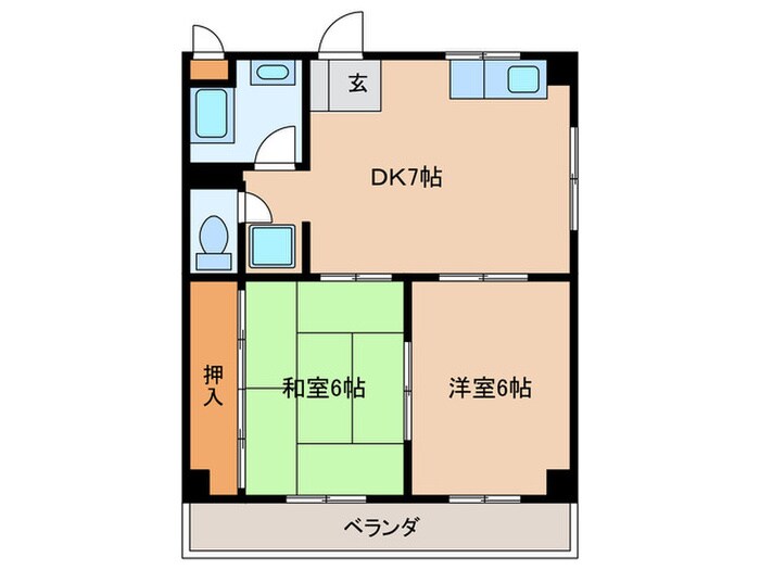 コ－ポ平見の物件間取画像