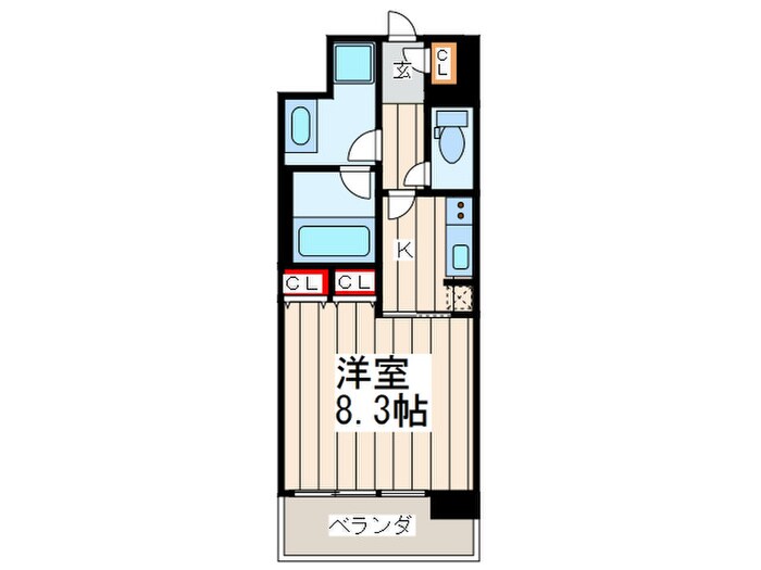 KDXレジデンス本町橋の物件間取画像