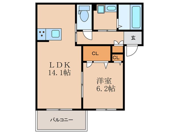 シャーメゾン太秦広隆寺の物件間取画像