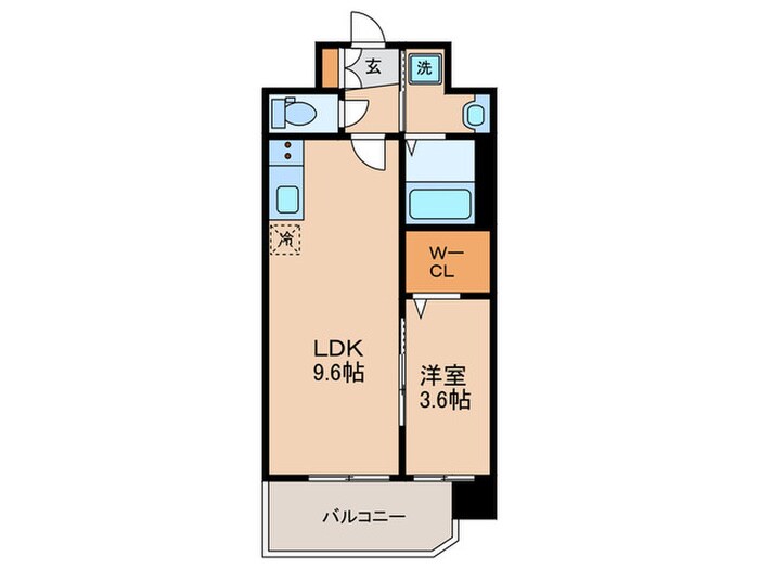 ソルテラス京都JUJO華(413)の物件間取画像