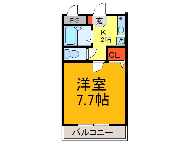 ニシシンヴィレッヂＣの物件間取画像