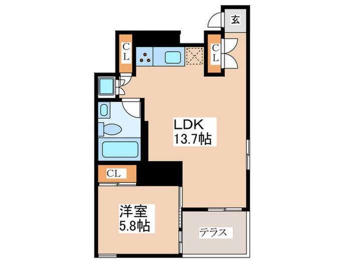 Ｌａ Ｄｏｕｃｅｕｒ湊町の物件間取画像