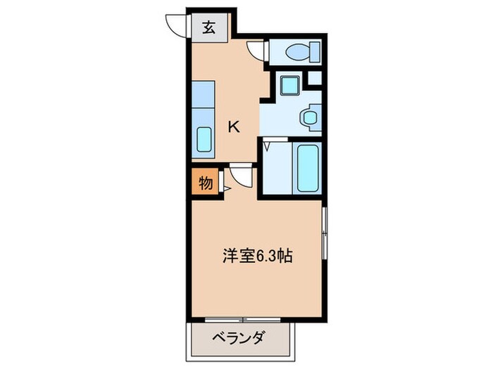 ヒルズ桜宮の物件間取画像