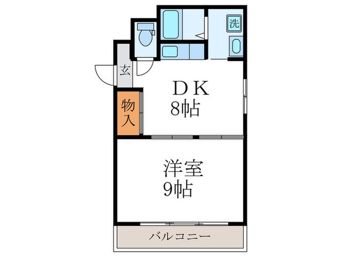 コンフォート佐伯の物件間取画像