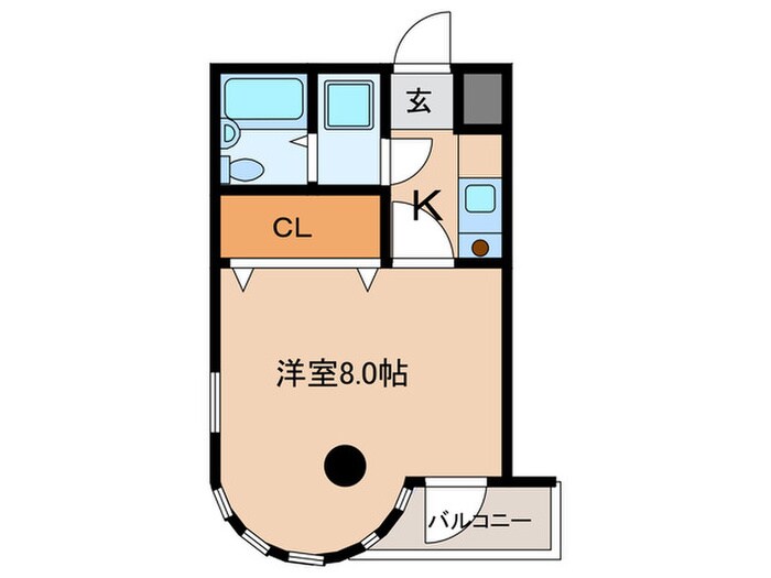 ビュ－ライフ天神橋の物件間取画像
