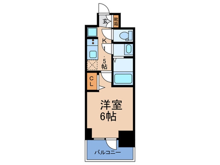 ﾌﾟﾚｻﾝｽ松屋町ｳﾞｨｺﾞﾗｽ(705)の物件間取画像