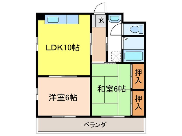 シャルム８８の物件間取画像
