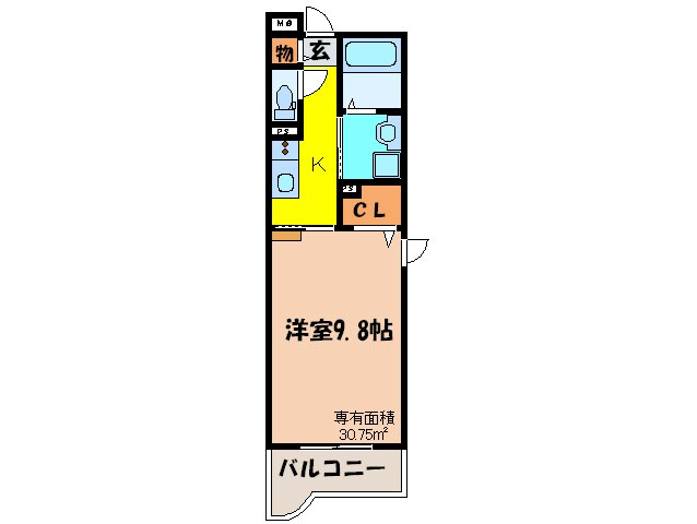 ヌ－ヴェル・バ－グの物件間取画像