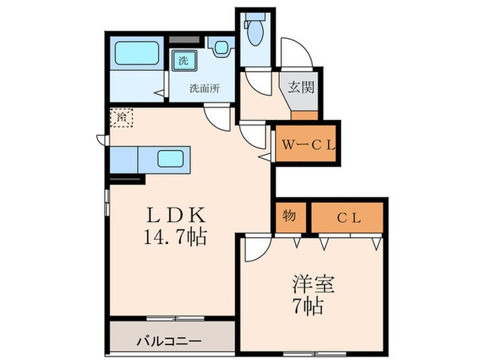 カームリー長洲本通Ⅲの物件間取画像