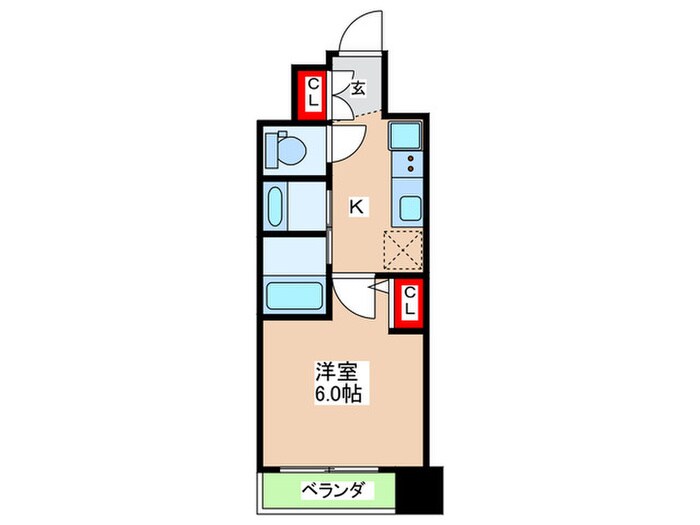 仮)ｻﾞ・ｳｴｽﾄﾏｰｸｼﾃｨﾌﾟﾚﾐｱﾑ(1305)の物件間取画像