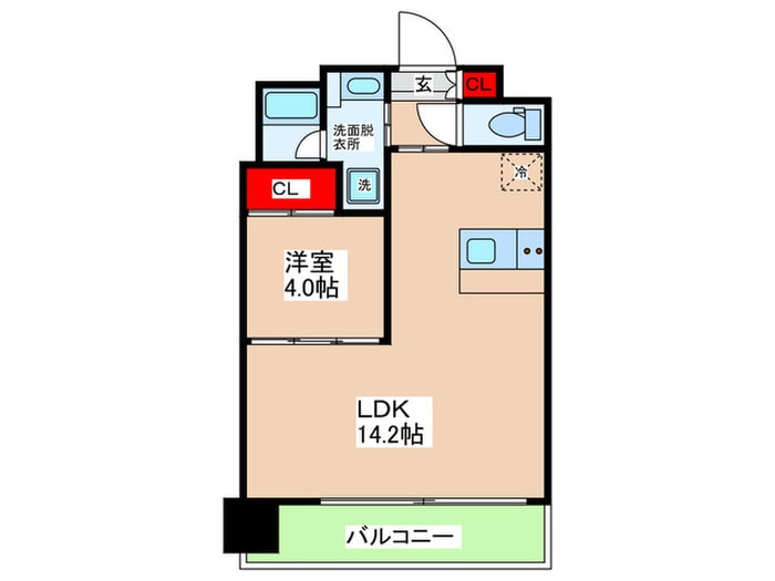 プレジオ大正の物件間取画像