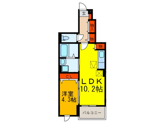 グレイス・寺川の物件間取画像