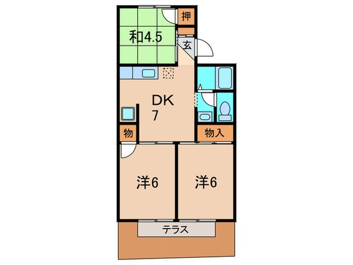 メゾンＥの物件間取画像