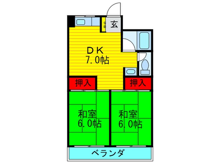 野崎コ－ポの物件間取画像