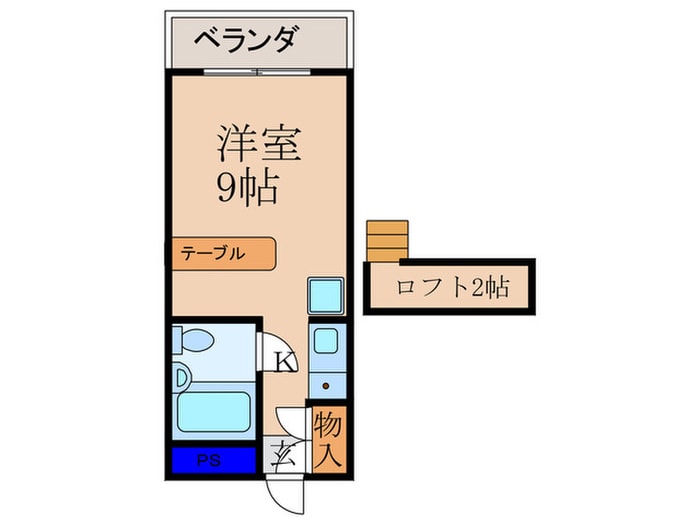 グランドハイツ津田の物件間取画像