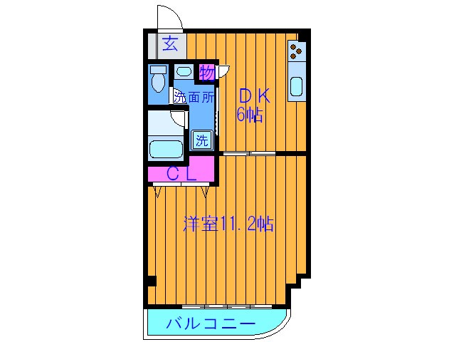 パティオス岡山手の物件間取画像