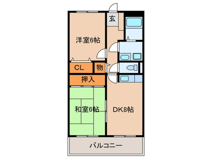 マンション　ウメノの物件間取画像