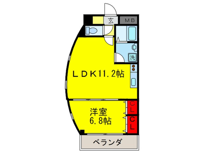 ラ・ポ－エあきの物件間取画像