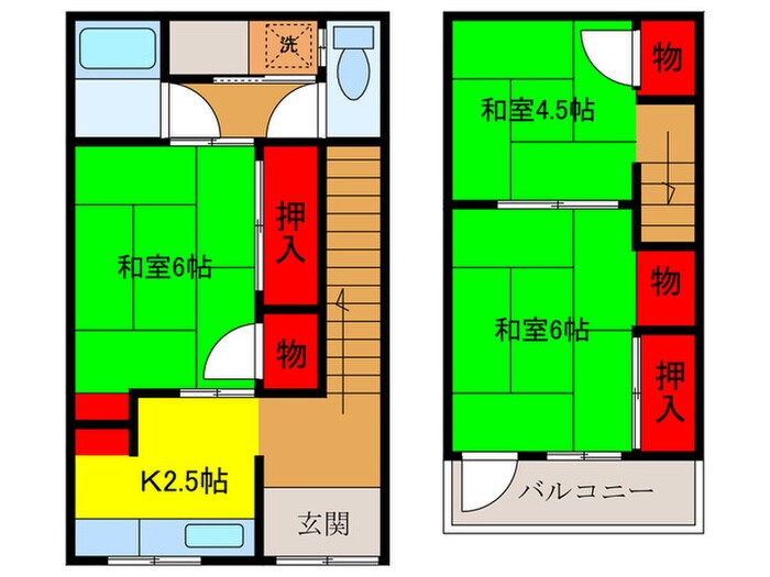 恩智中町文化の物件間取画像