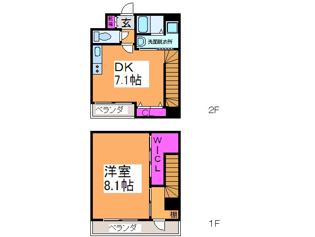 エレ・ギャラント住吉の物件間取画像