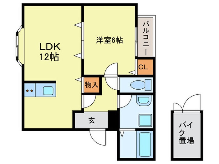 フリ－タイムコ－ト清水の物件間取画像