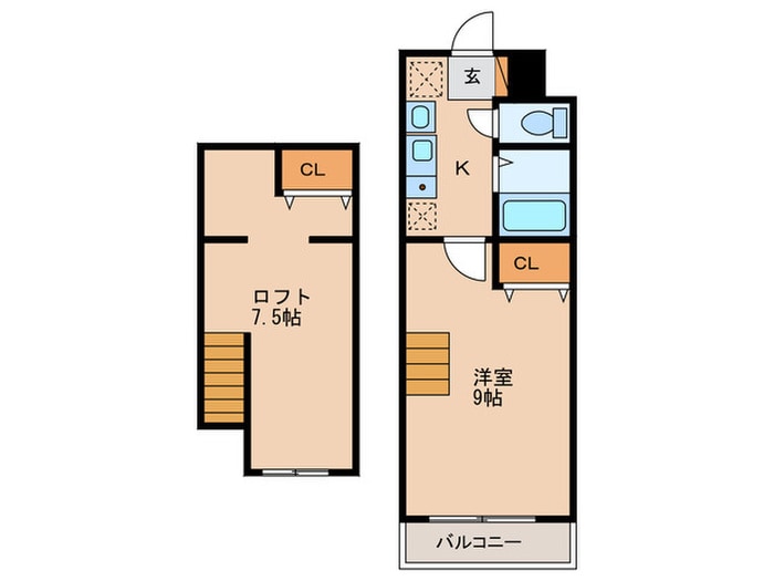 セコンダリー谷畑の物件間取画像