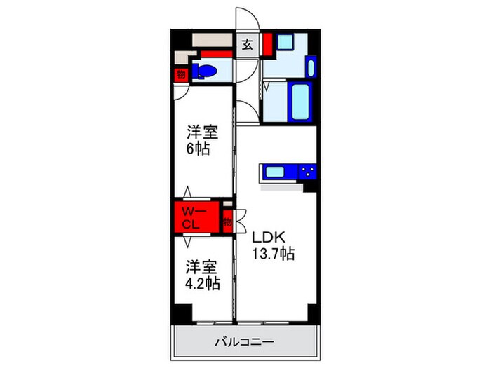 トリニティ豊中本町の物件間取画像