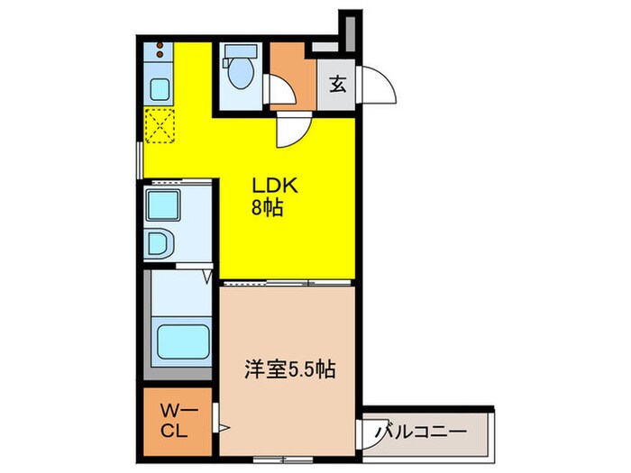 フジパレス東岸和田の物件間取画像