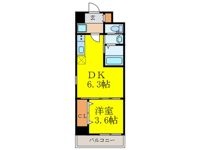 クローバー・レジデンス茨木の物件間取画像