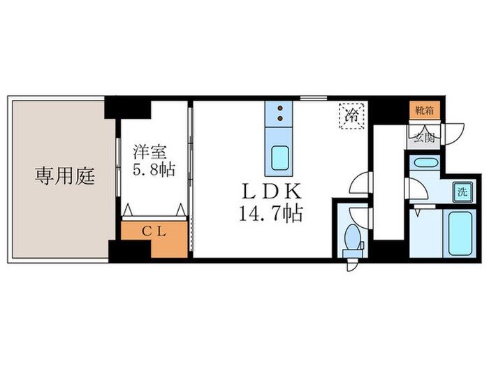 キンブリッジ壬生西院駅前の物件間取画像