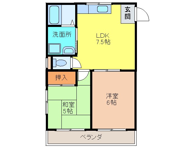 メゾン小花の物件間取画像