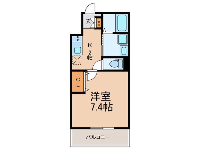 ＥＸハイツ河合の物件間取画像