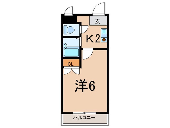 夙川ﾁｪﾘｰﾊｳｽの物件間取画像