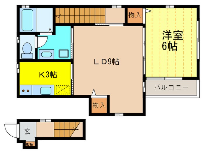 ハイツクレストの物件間取画像