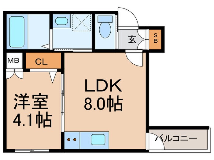 アトムハウスⅢ号館の物件間取画像