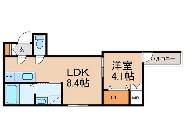 アトムハウスⅢ号館の物件間取画像